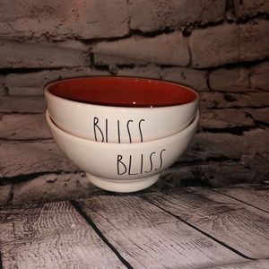 NWT Rae Dunn “Bliss” 2 Cereal Bowls
